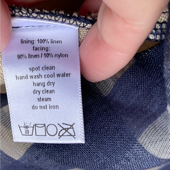 PARIS 99 gingham picnic linen dress size 4 - Picture 9 of 11